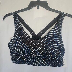 Xersion Train Bias Dots Quick Dry Sports Bra Size: Large